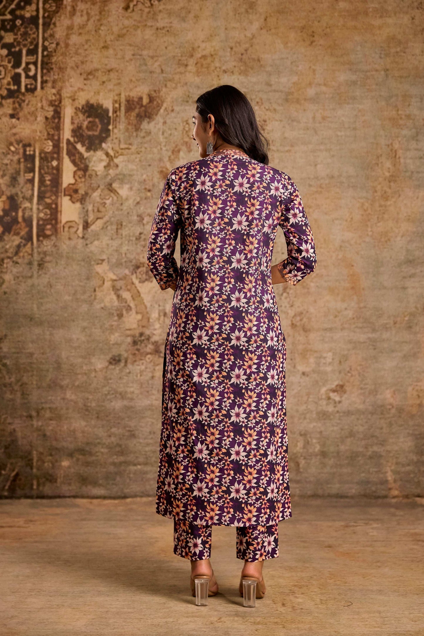 Floral print Kurti set