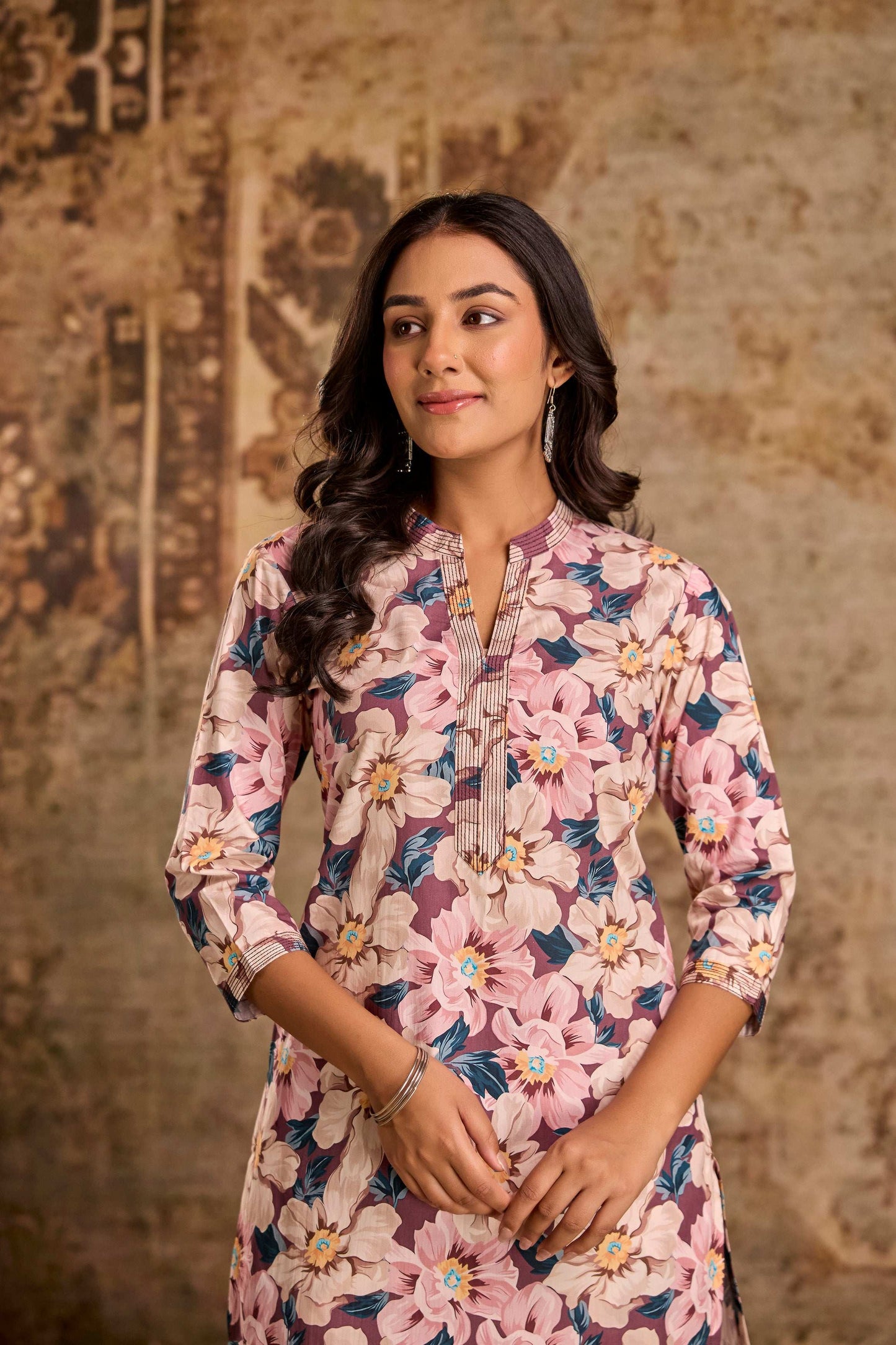 Floral print Kurti set