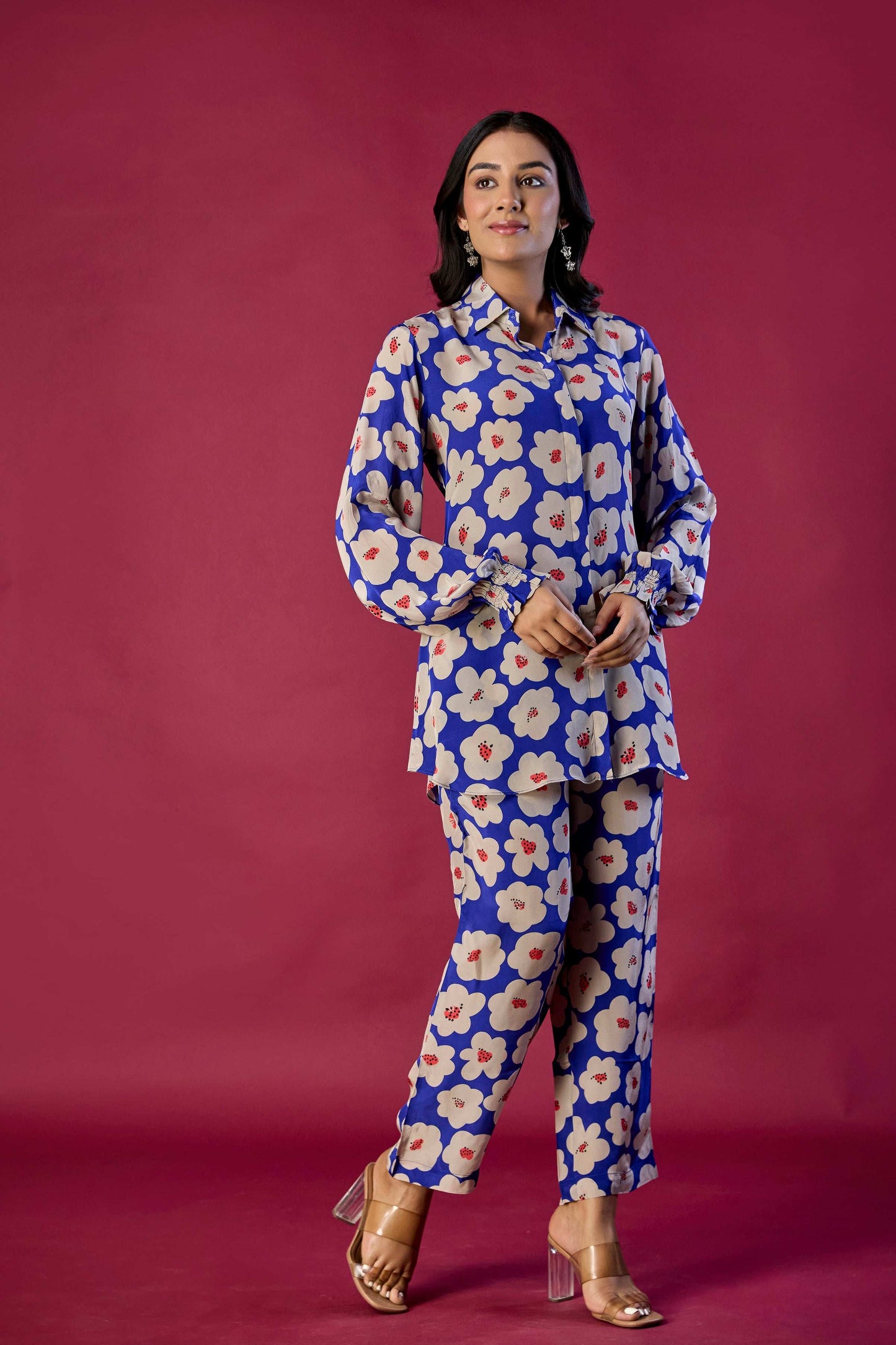 Blue Floral Coord set