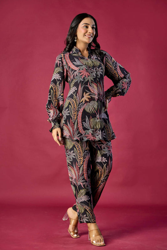 Black Printed Co-ord set