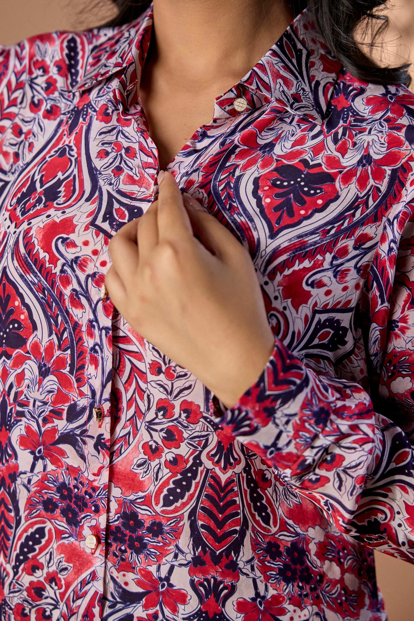 Floral print short dress