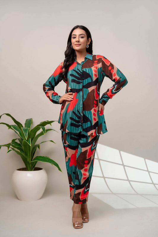 Abstract print Coord set