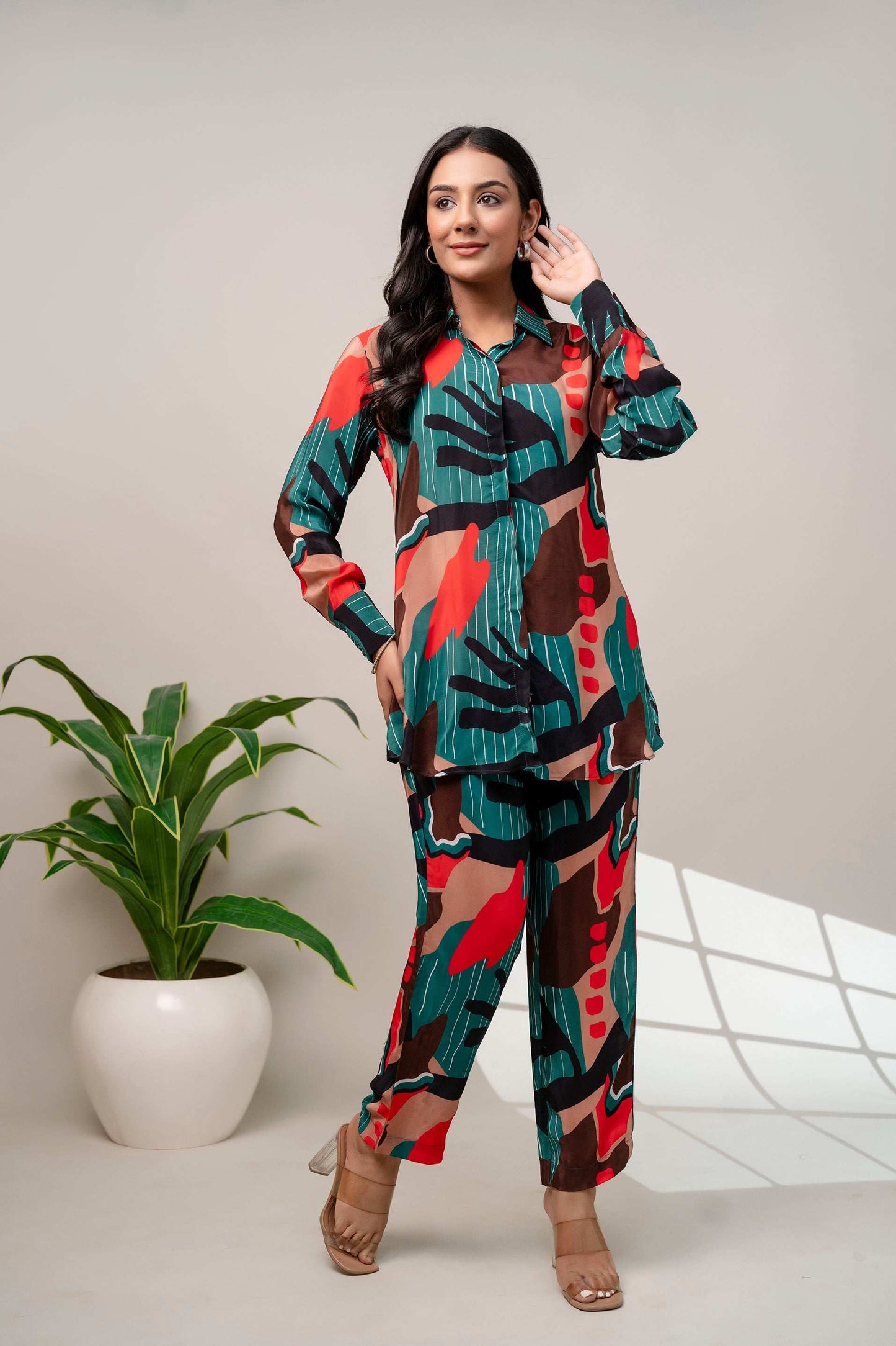 Abstract print Coord set