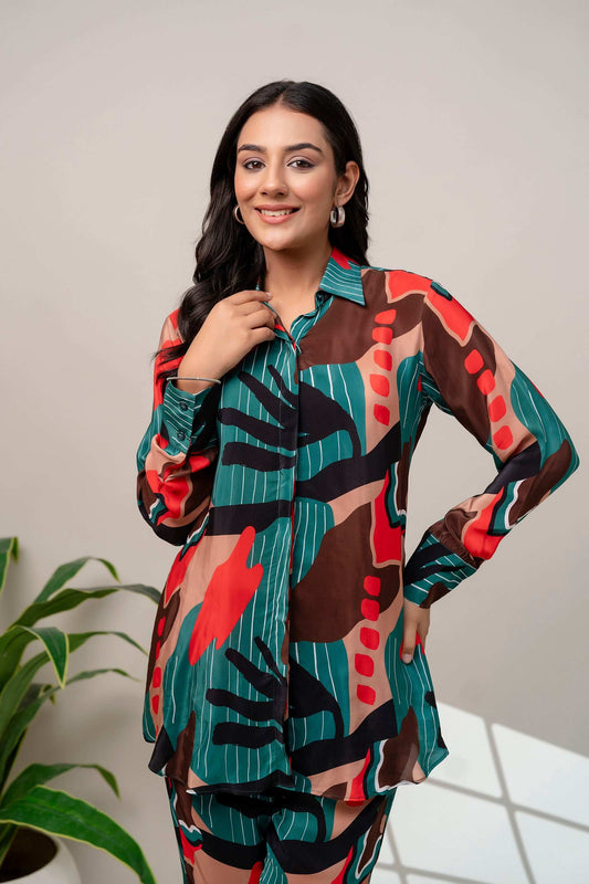 Abstract print Coord set