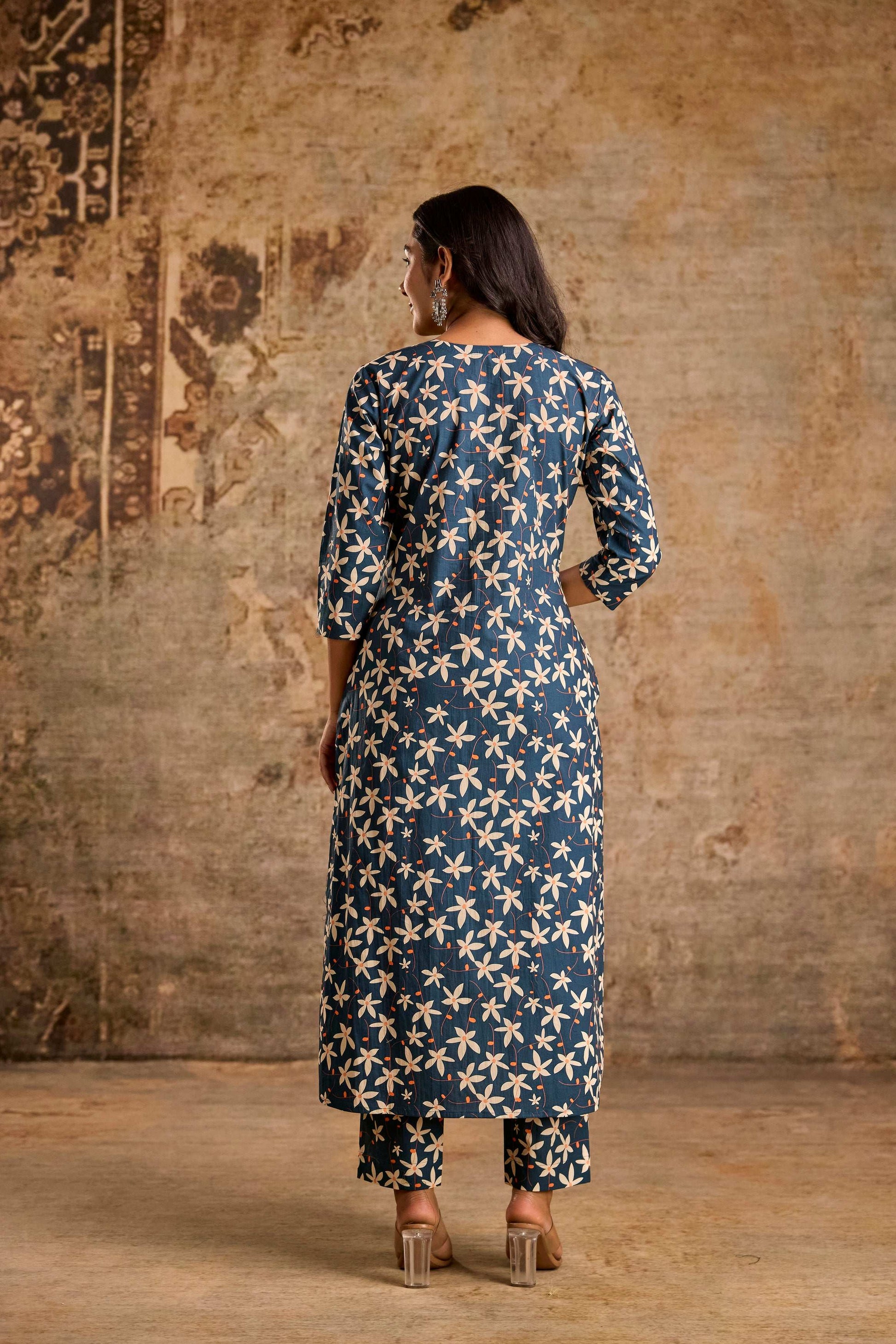 Floral print Kurti set