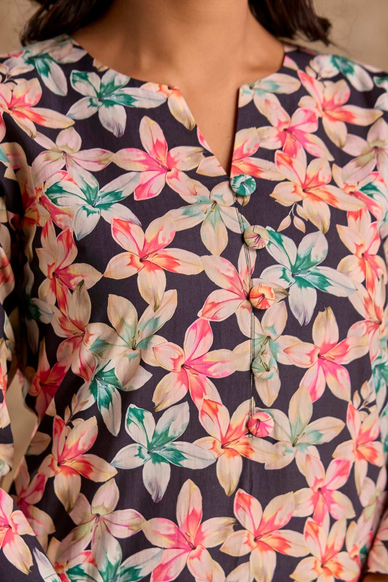 Floral print Kurti set