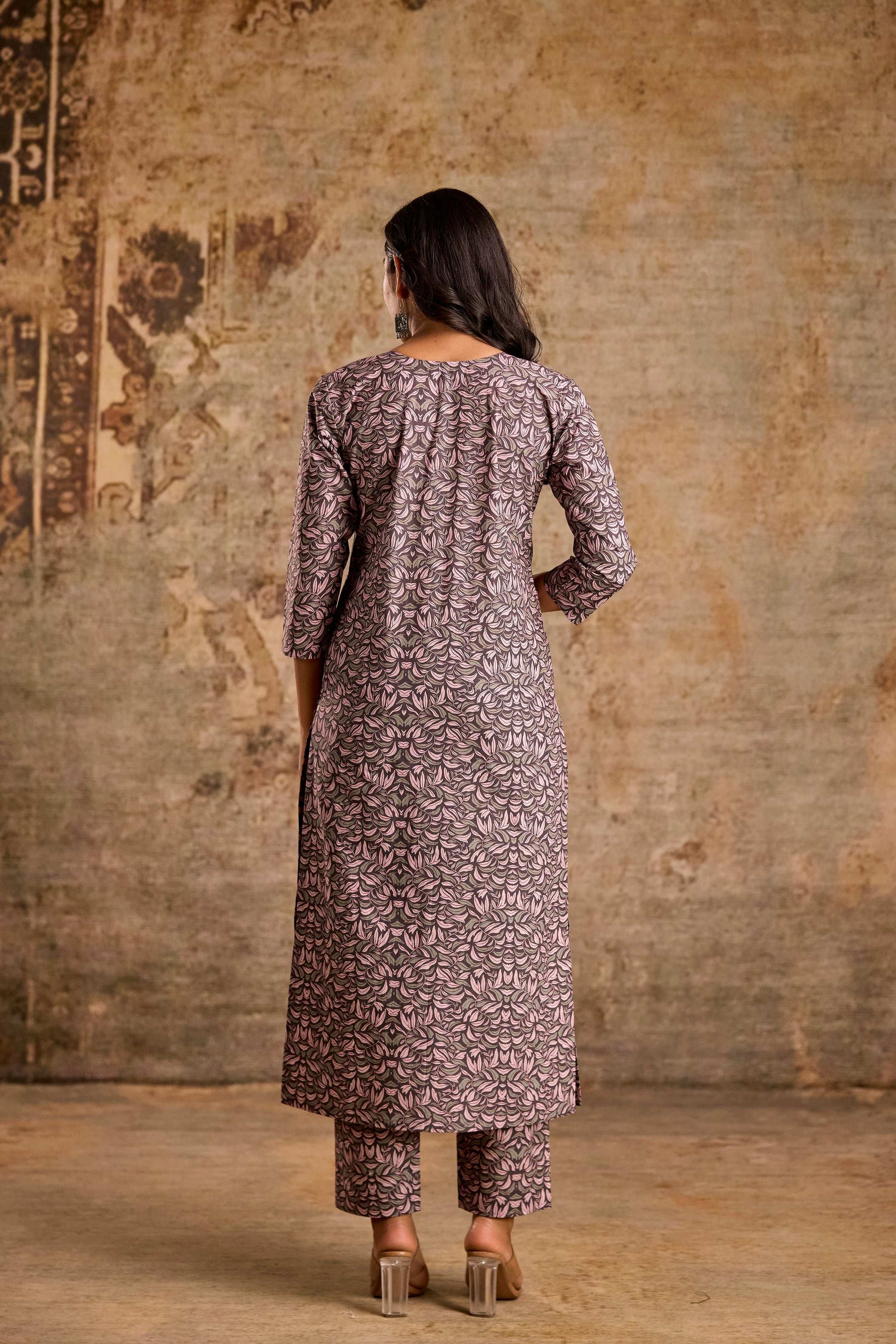 Floral print Kurti set