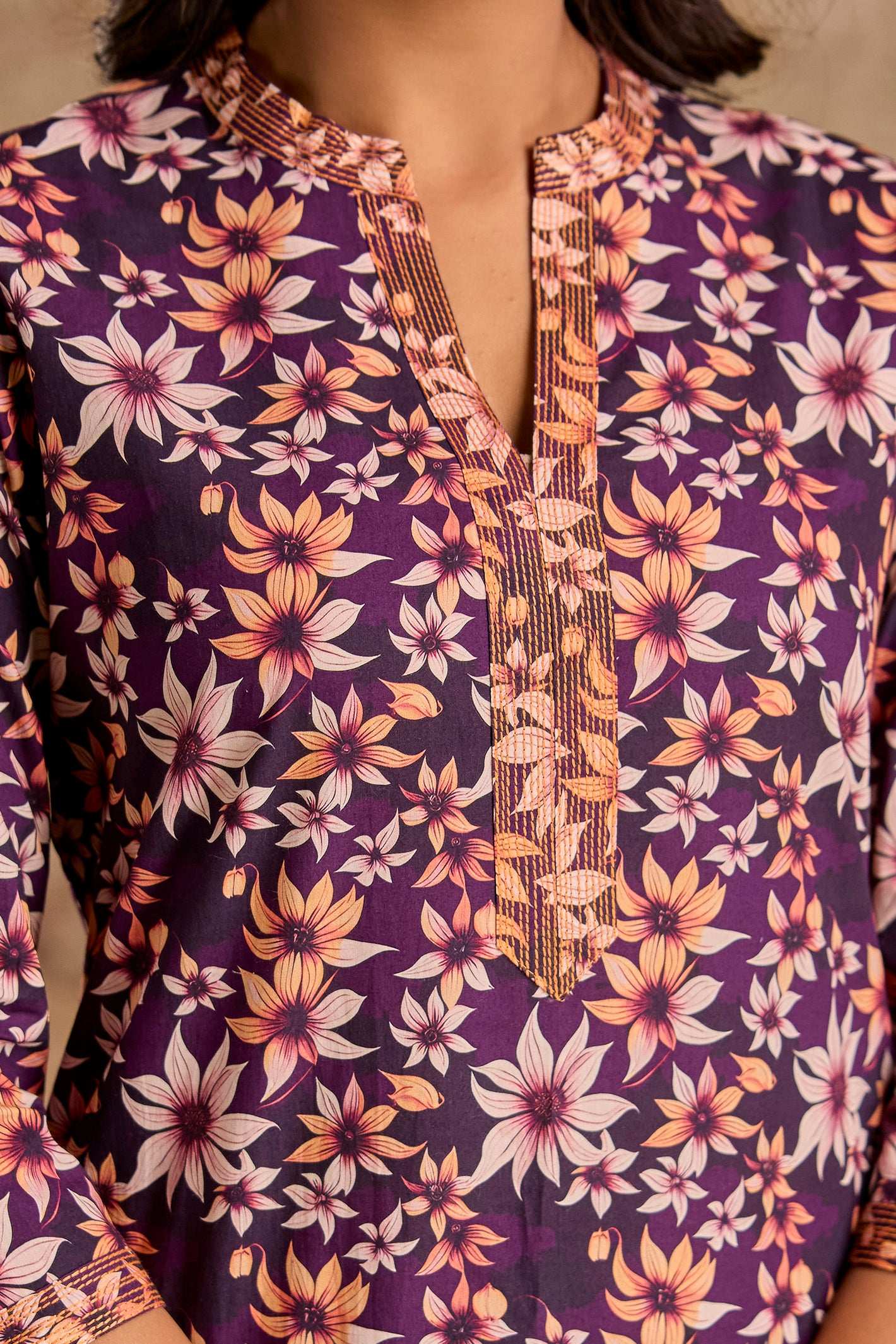 Floral print Kurti set
