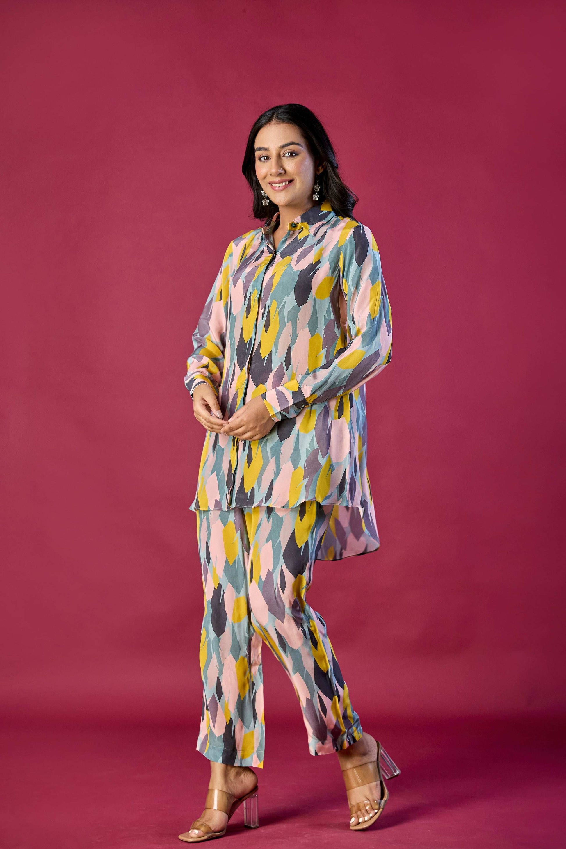 Abstract print Coord set