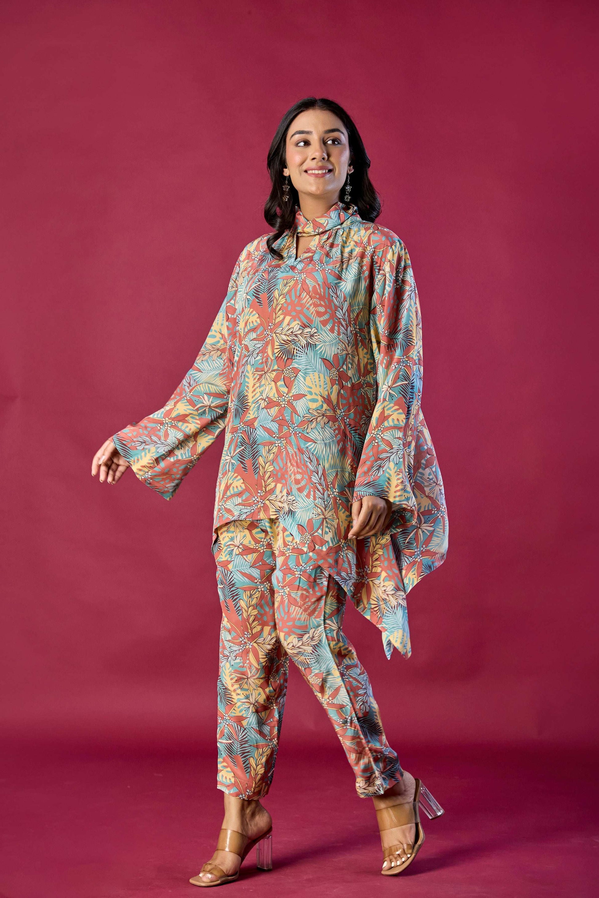 Leaves print Coord set