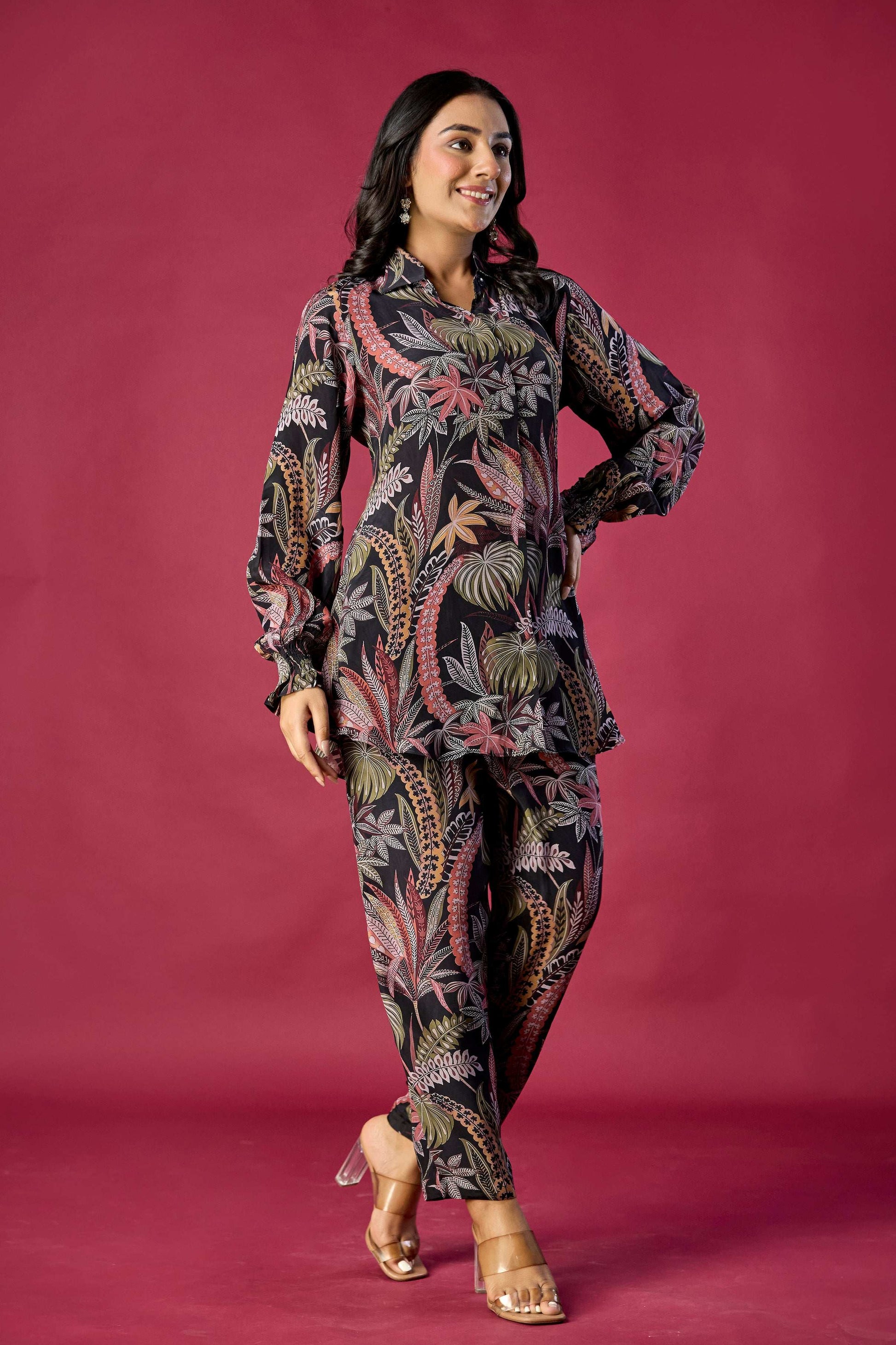 Black Printed Co-ord set