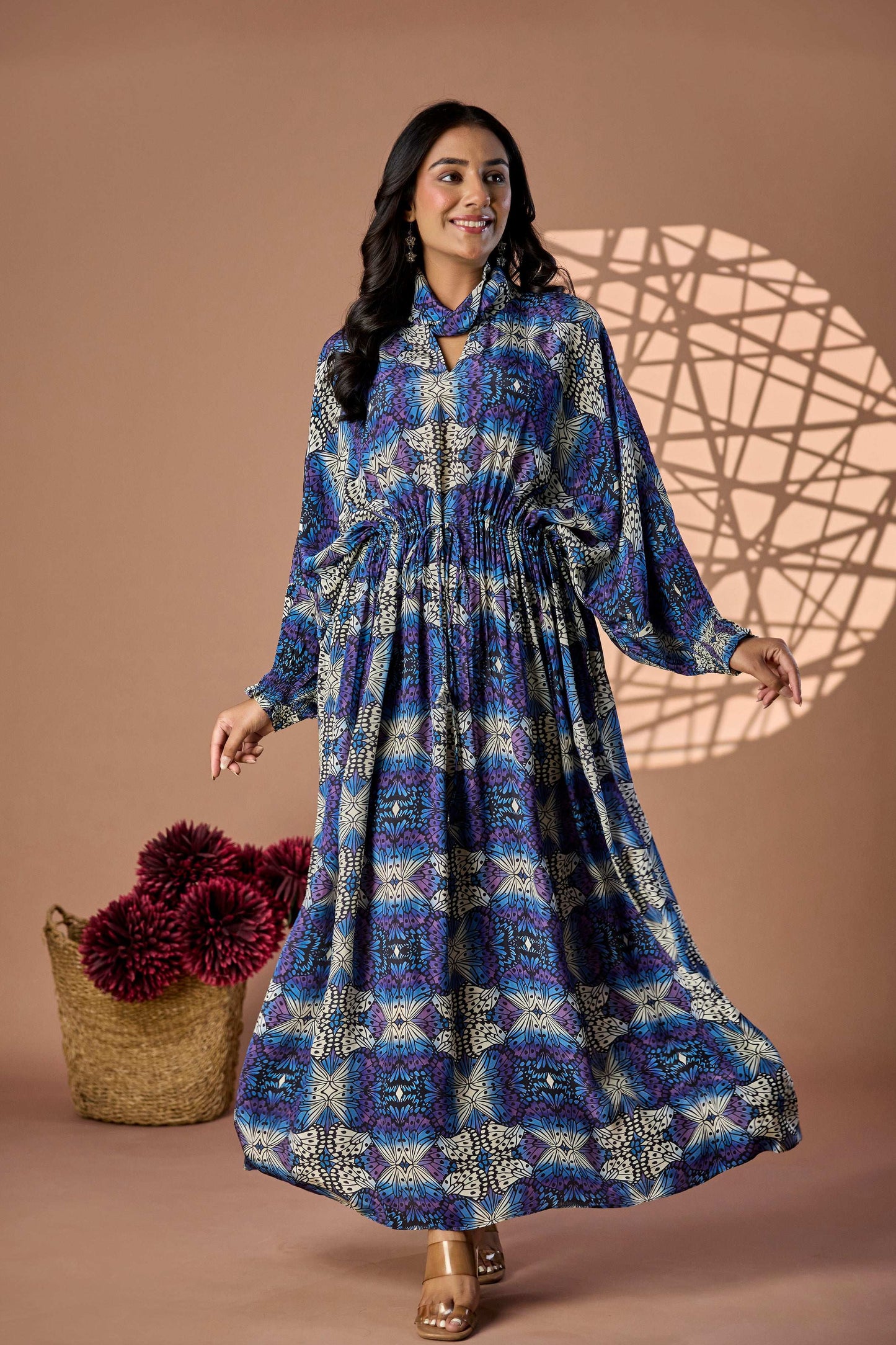 Kaleidoscope print Long dress