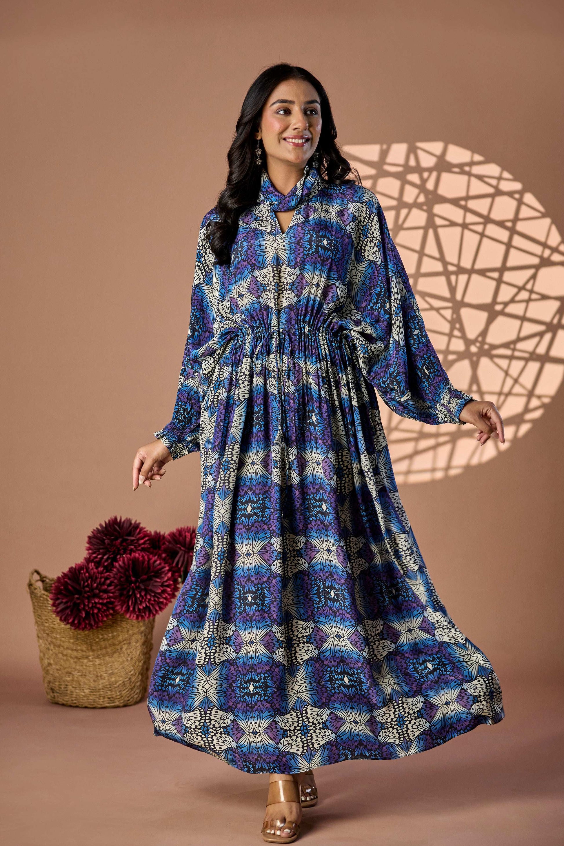 Kaleidoscope print Long dress