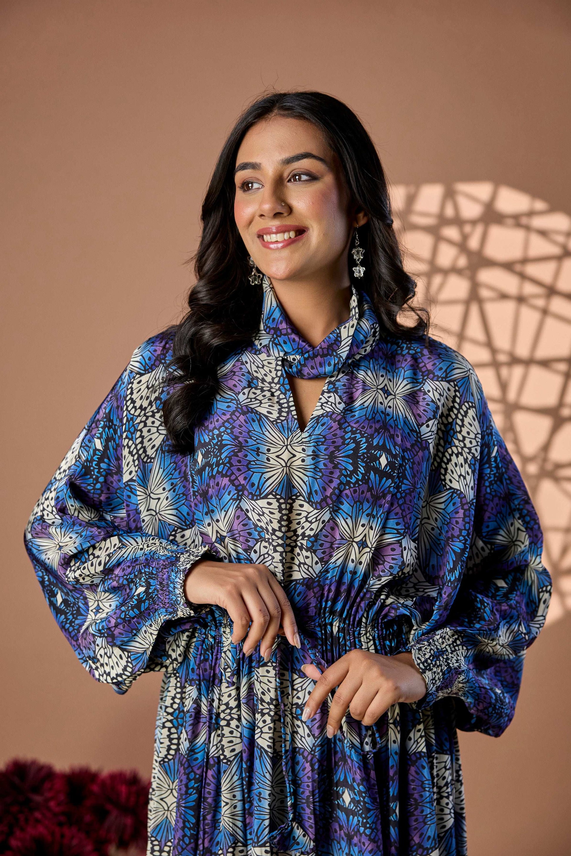Kaleidoscope print Long dress